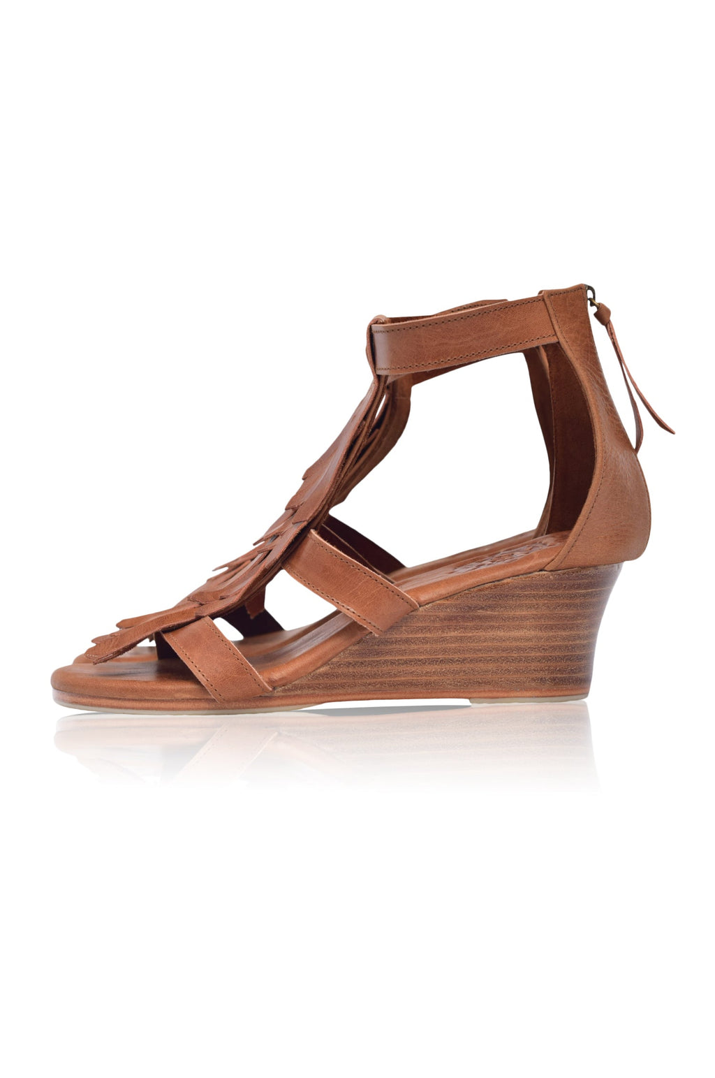 Fly Away Fringe Wedge Sandals