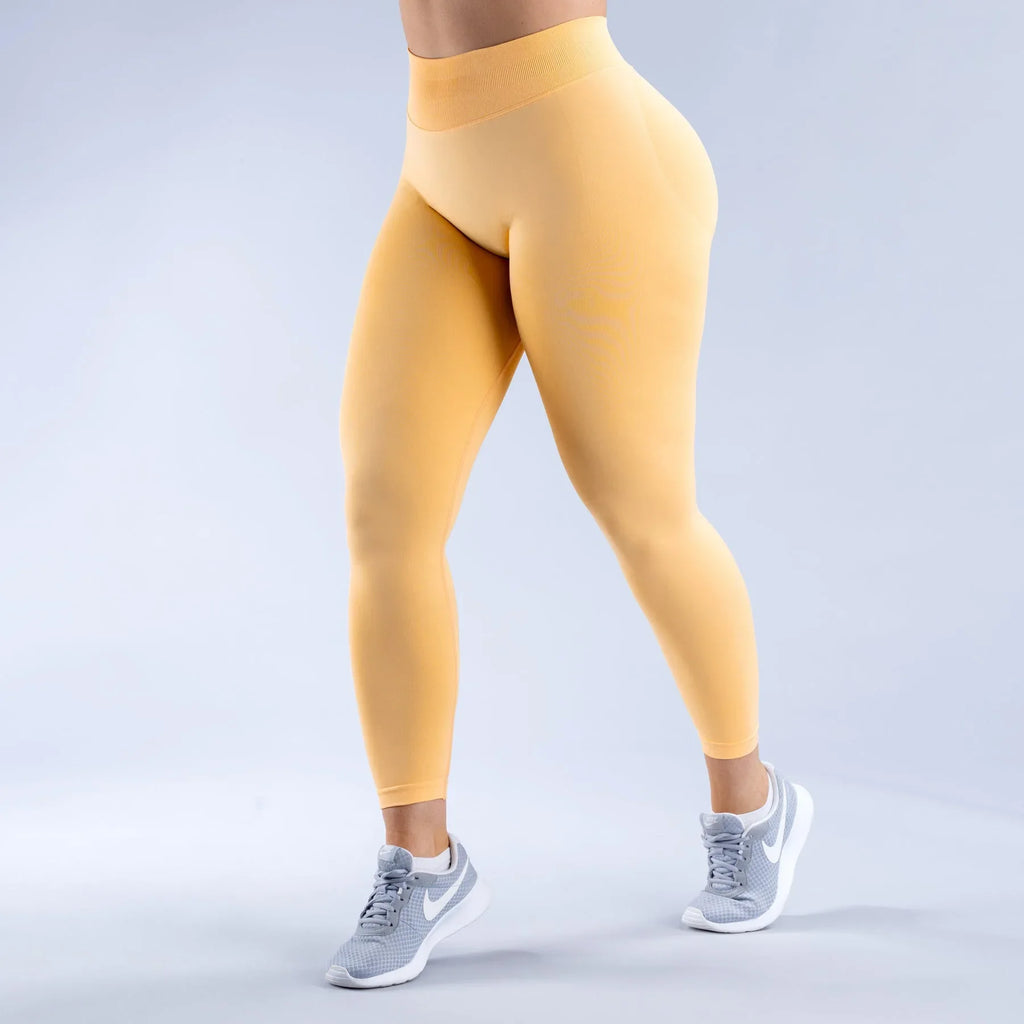 DF Impact matting pleated waist seamless sports fitness trousers