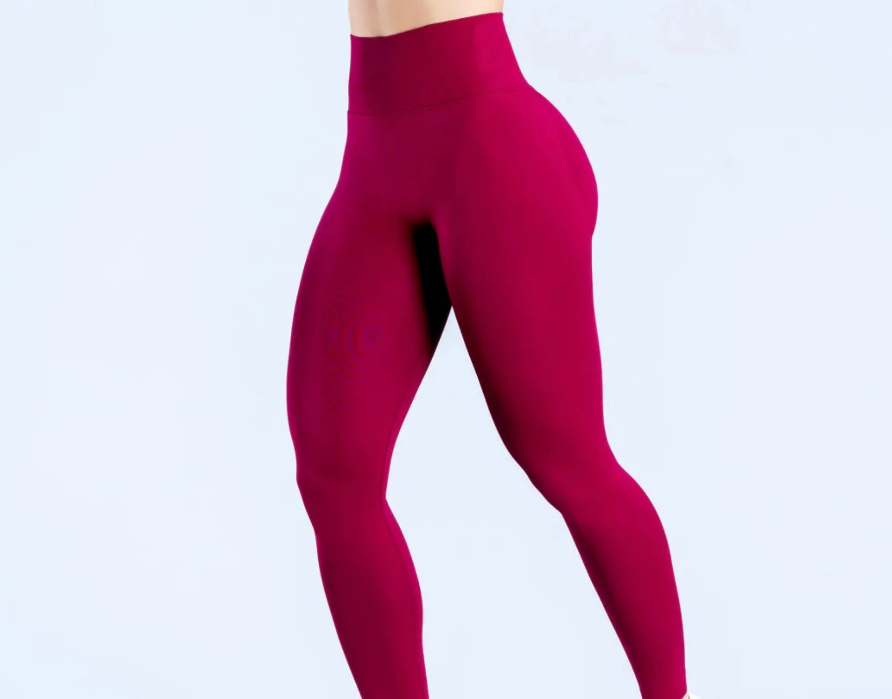 Logo Seamless Women's Solid Waist Yoga Pants Three-Section Waist Sexy Hip-Lifting Tight Sports Fitness Exercise Pants