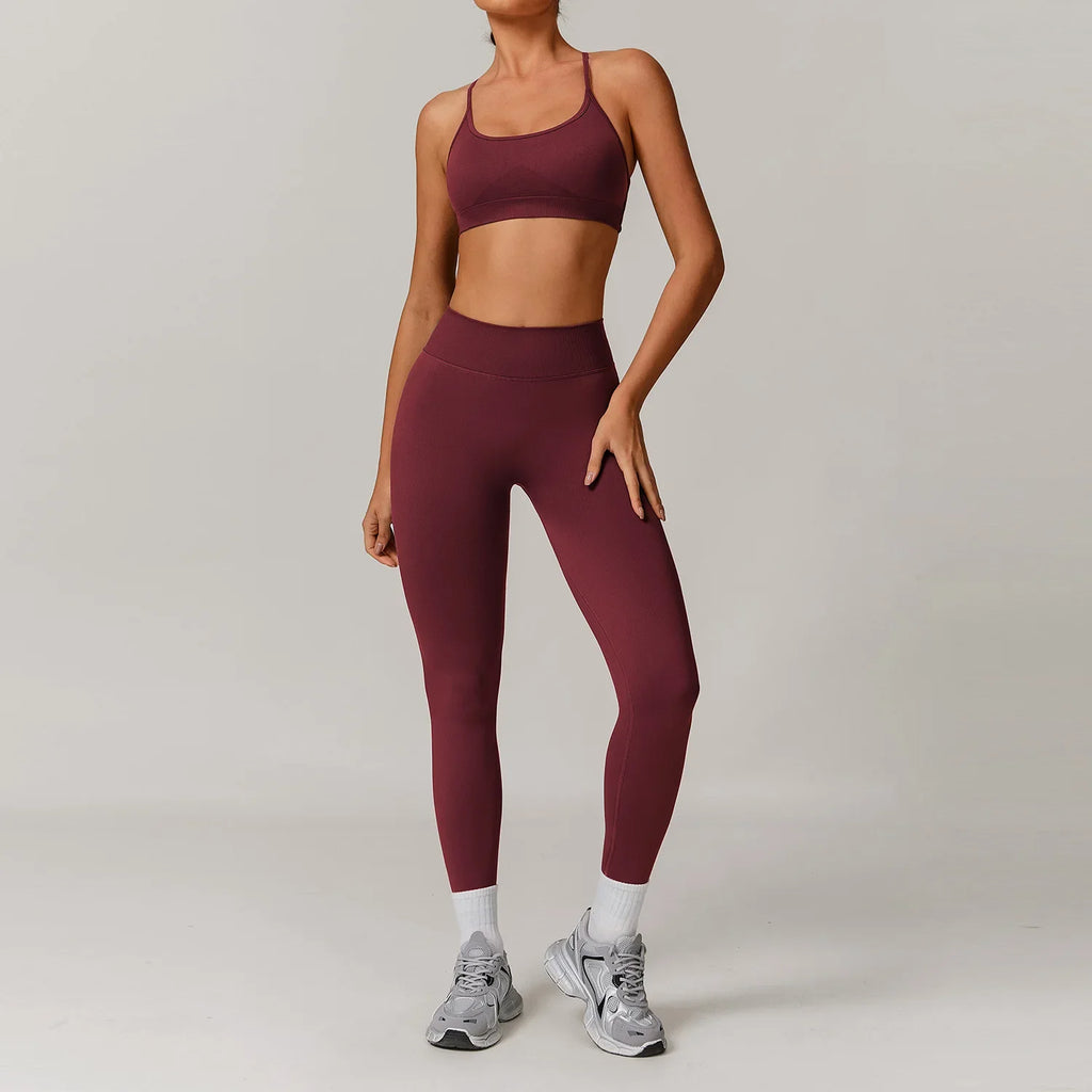 2/3PCS Yoga Seamless Set Sexy Gym Clothes Sportswear Yoga Suits For Women's Tracksuit Fitness Set Tracksuits Sports Yoga Bra Gym