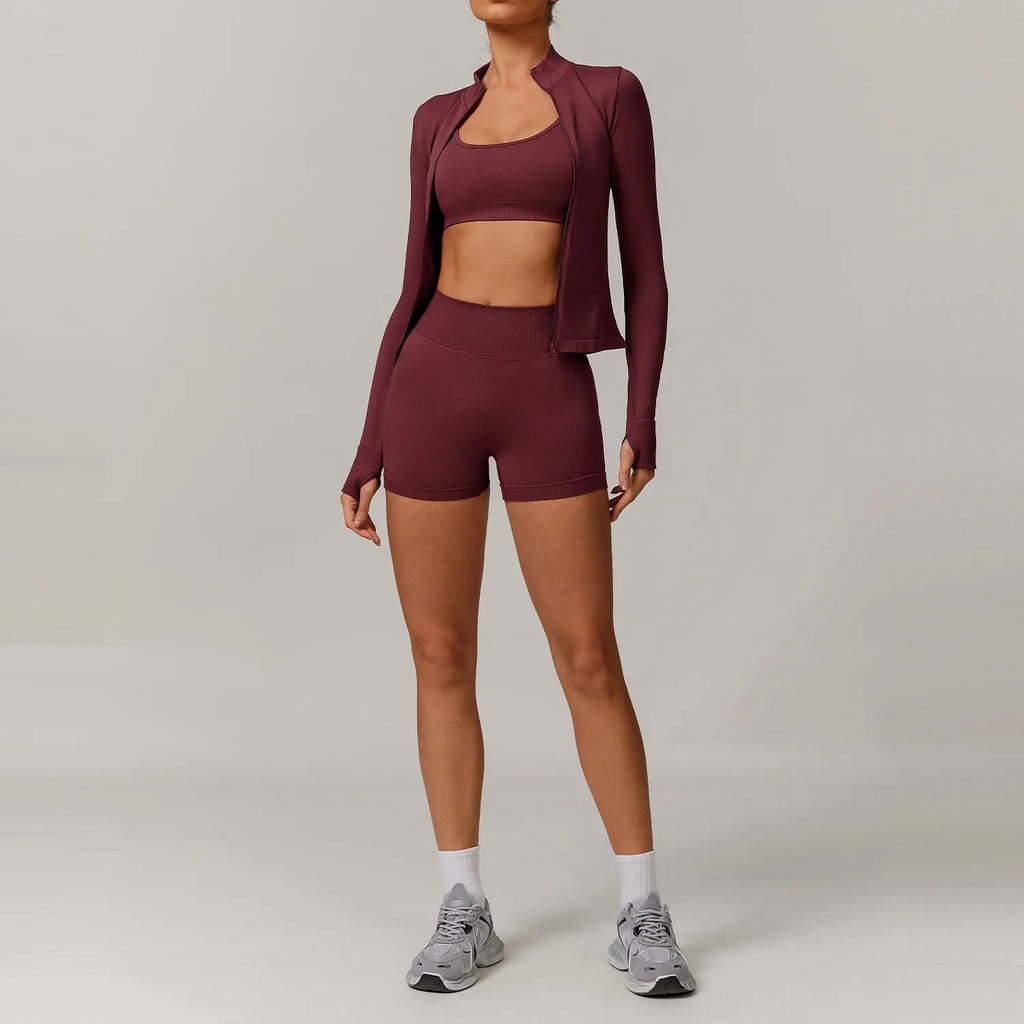 2/3PCS Yoga Seamless Set Sexy Gym Clothes Sportswear Yoga Suits For Women's Tracksuit Fitness Set Tracksuits Sports Yoga Bra Gym